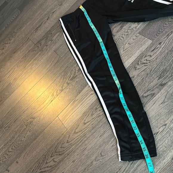 Puma Navy  bllue and white striped jersey pants Sz M - Picture 7 of 12